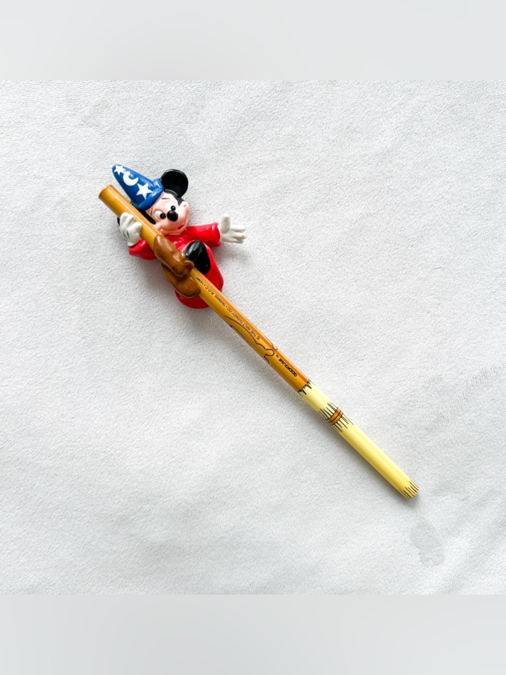 Vintage Disney Mickey Mouse Sorcerer Pen with Blue Hat and Red Robe